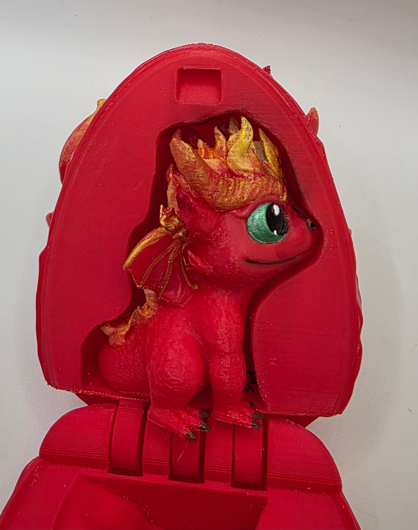Fire Dragon Egg With Baby Dragon
