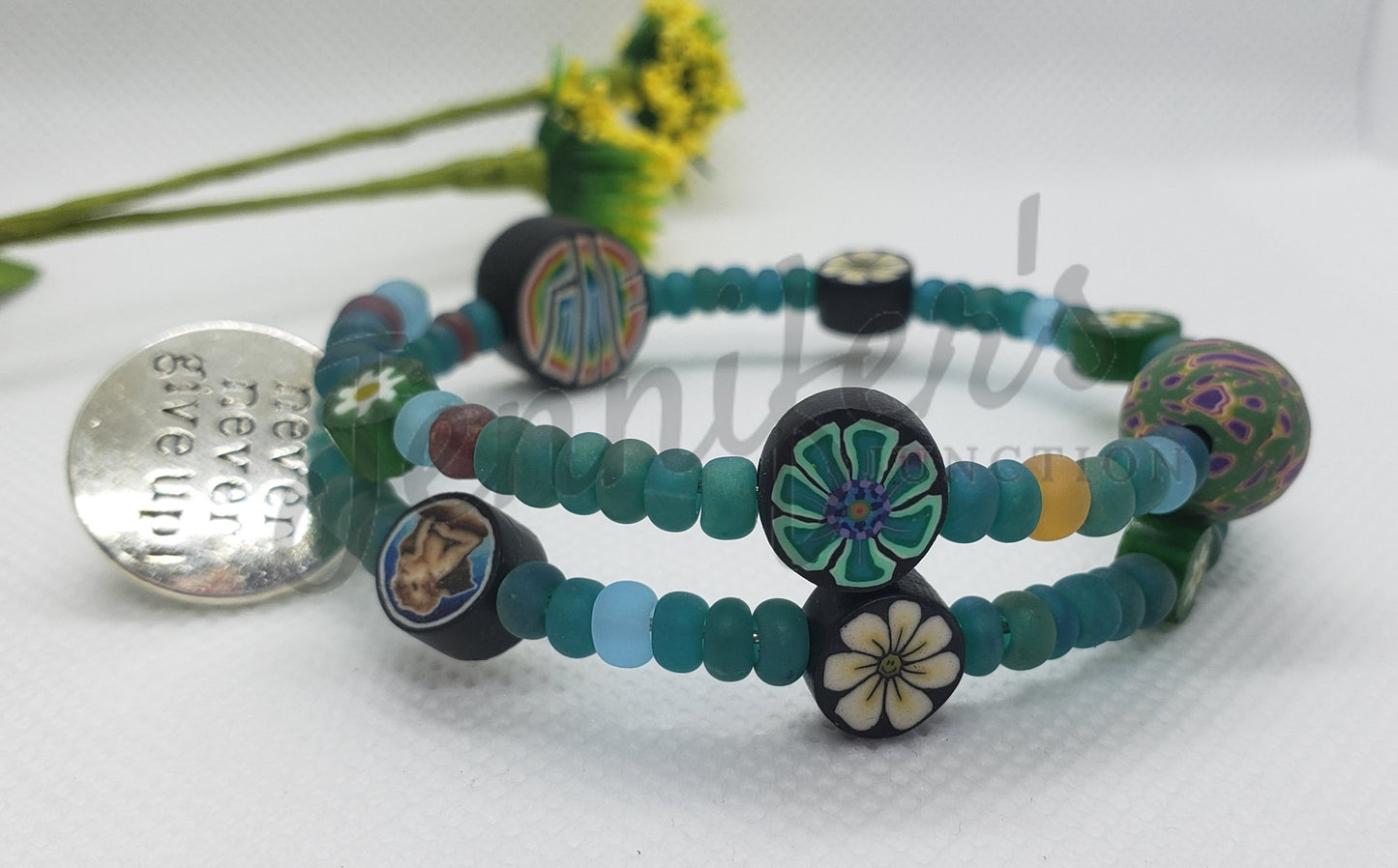 Memory Wire Beaded Bracelets