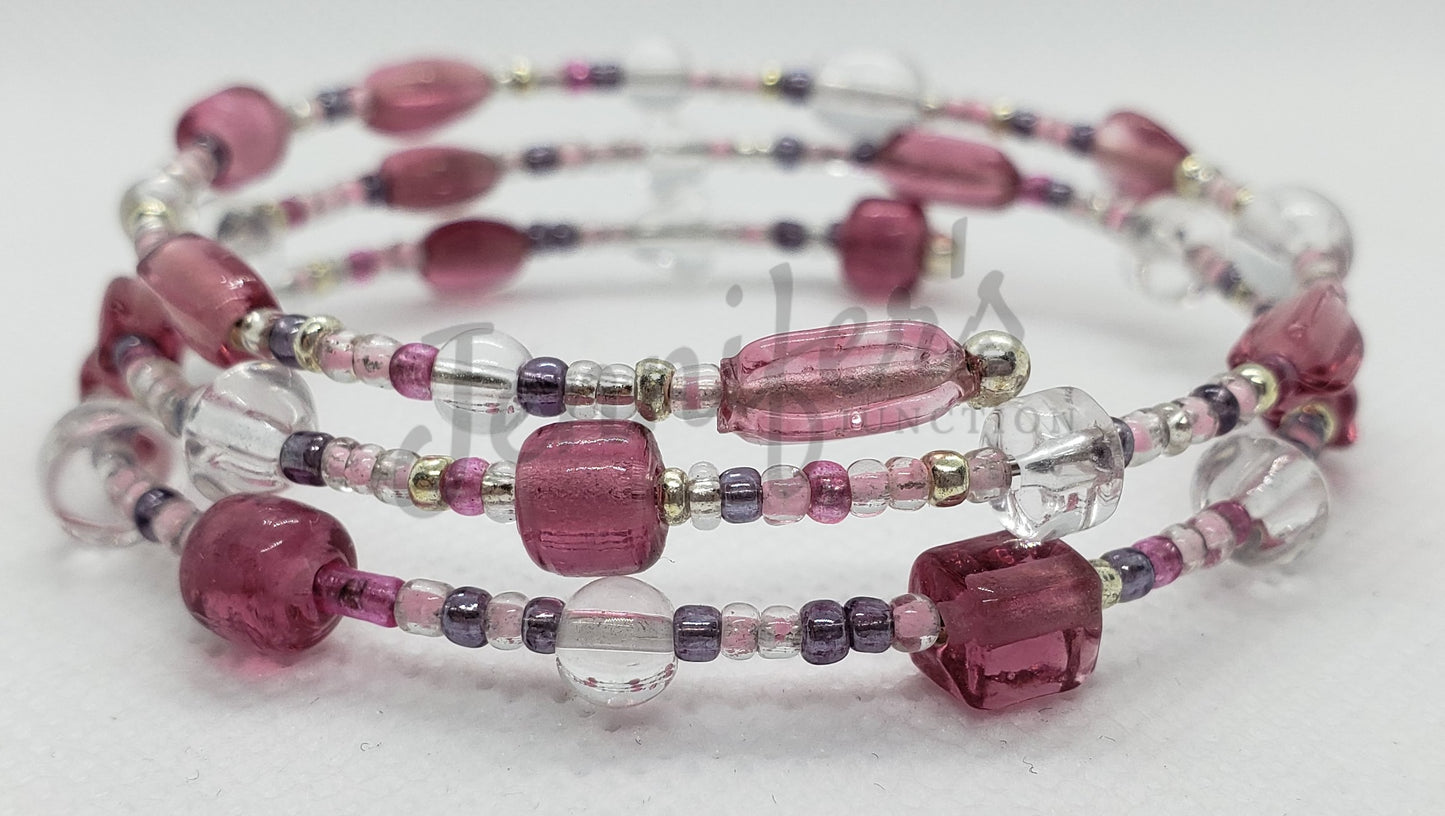 Memory Wire Beaded Bracelets