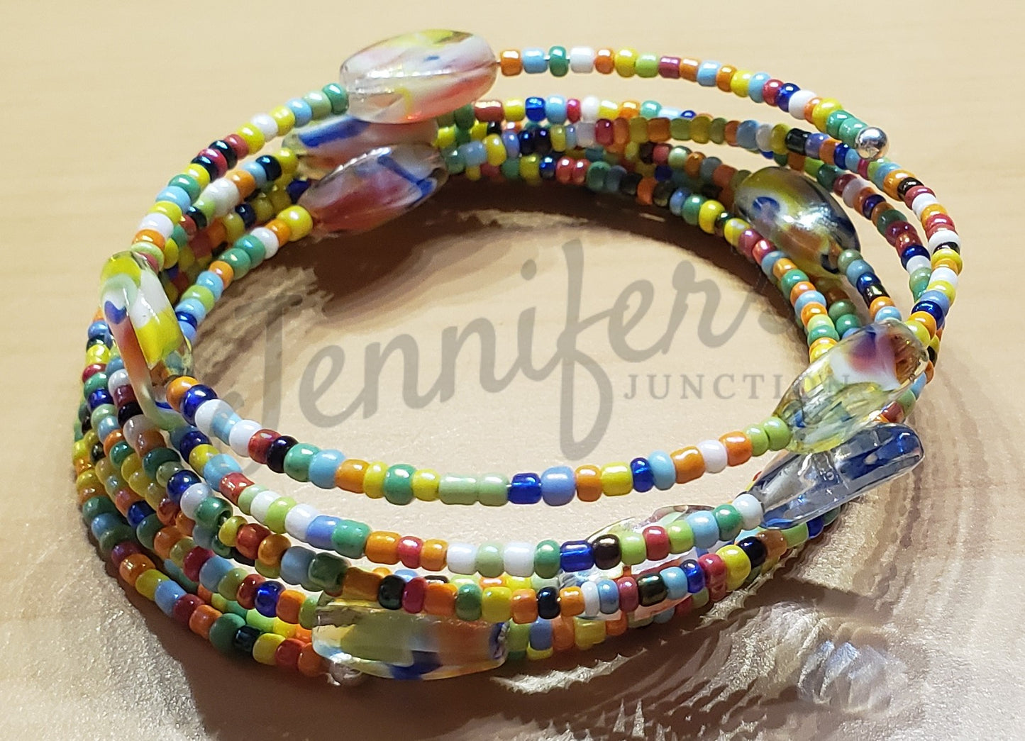 Memory Wire Beaded Bracelets