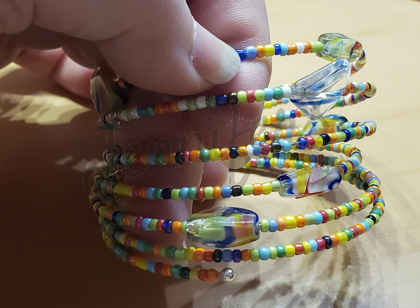 Memory Wire Beaded Bracelets