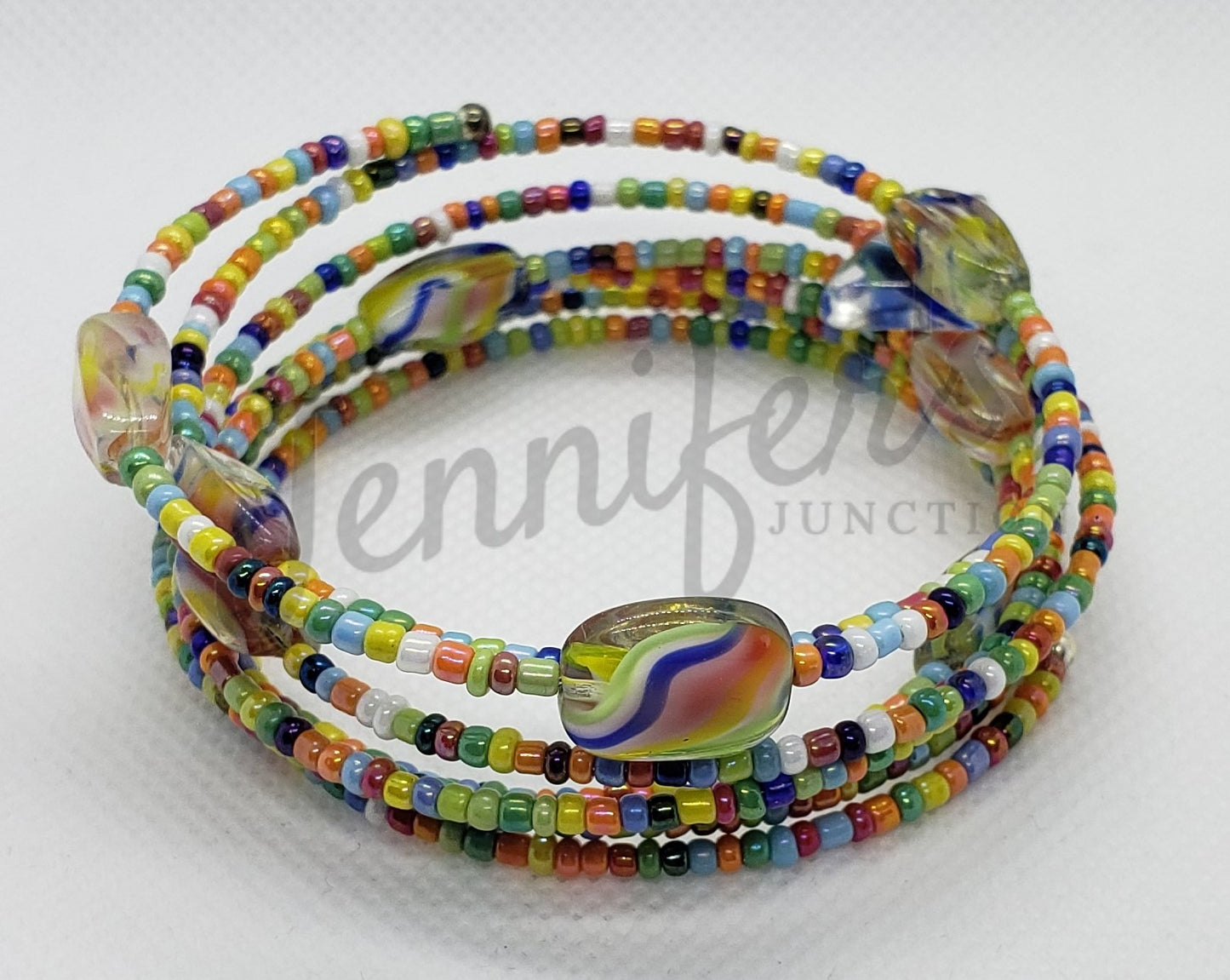 Memory Wire Beaded Bracelets