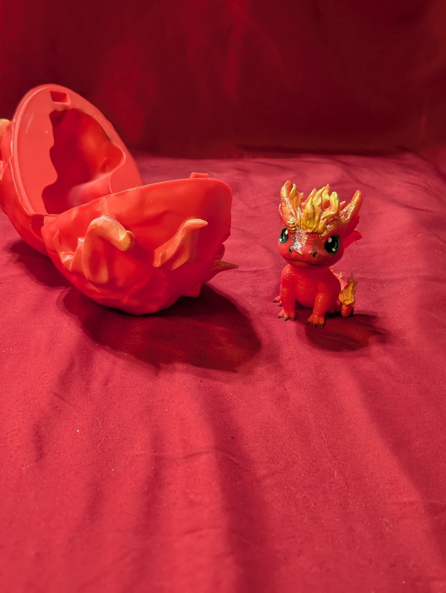 Fire Dragon Egg With Baby Dragon