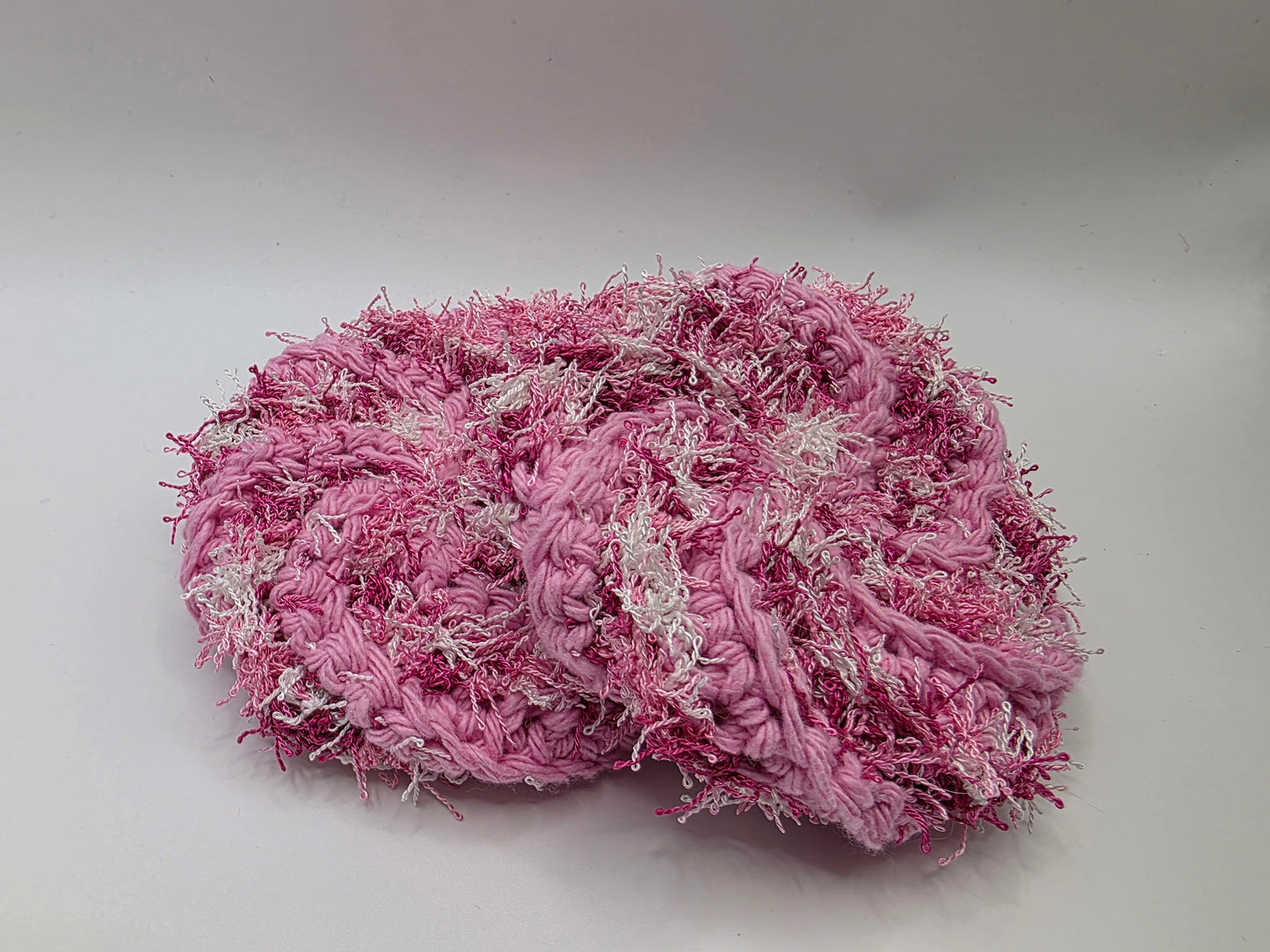 Handmade Crochet Round Scrubbies โ Eco-Friendly & Reusable
