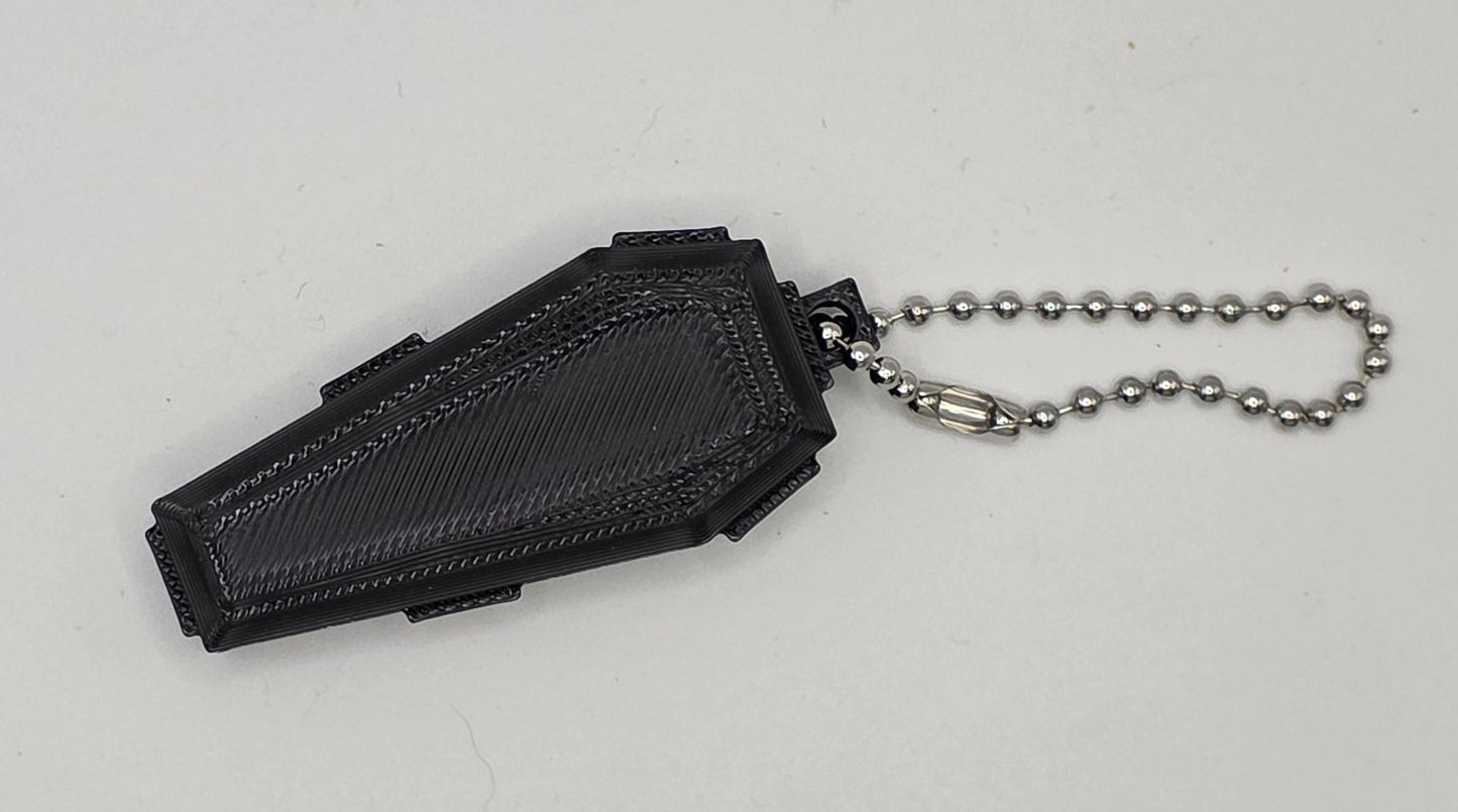 coffin keychain front