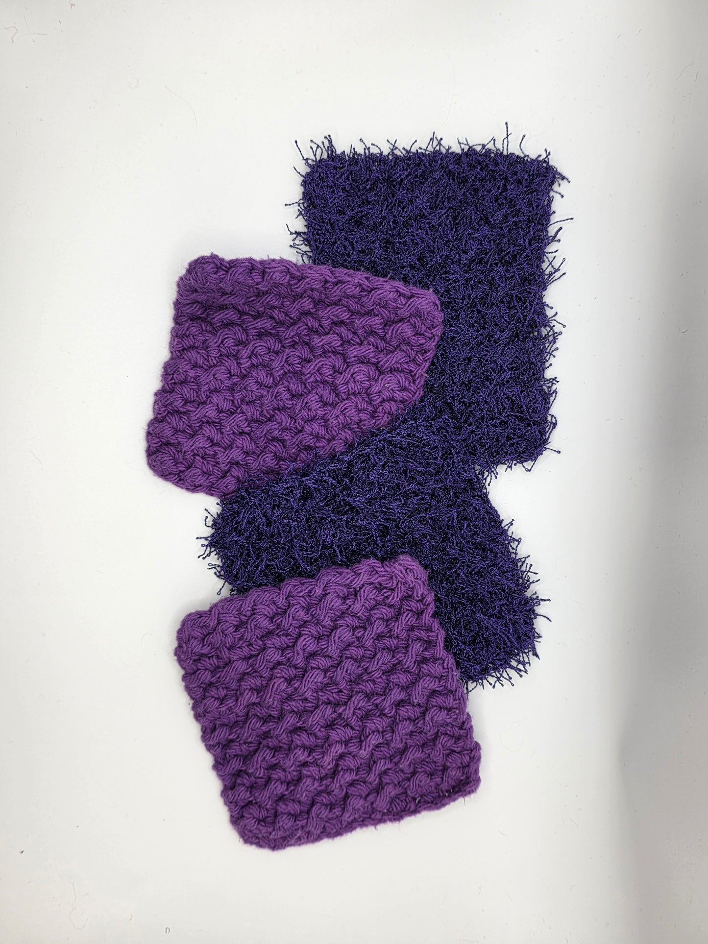 purple square scrubbies