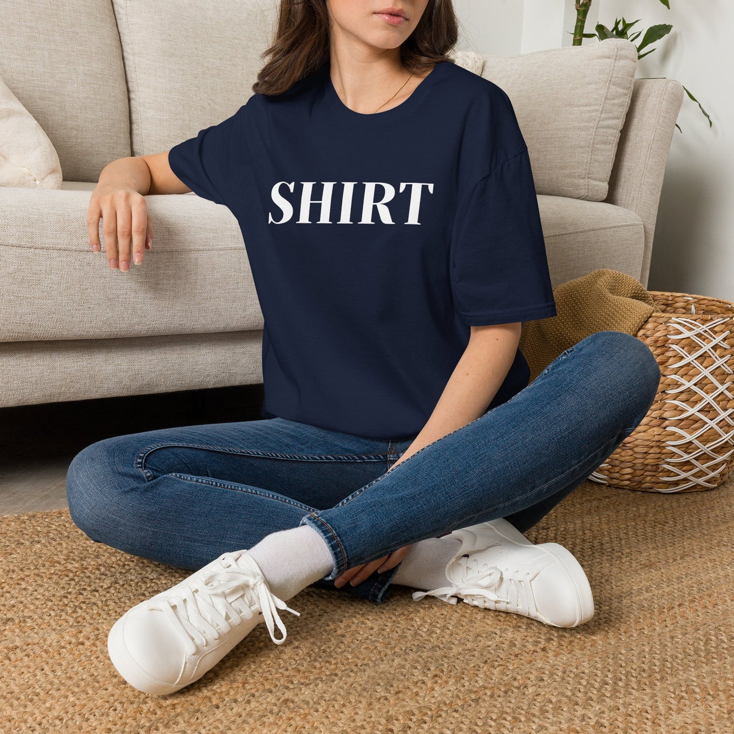 Shirt Graphic Tee — Minimalist Bold Text T-Shirt