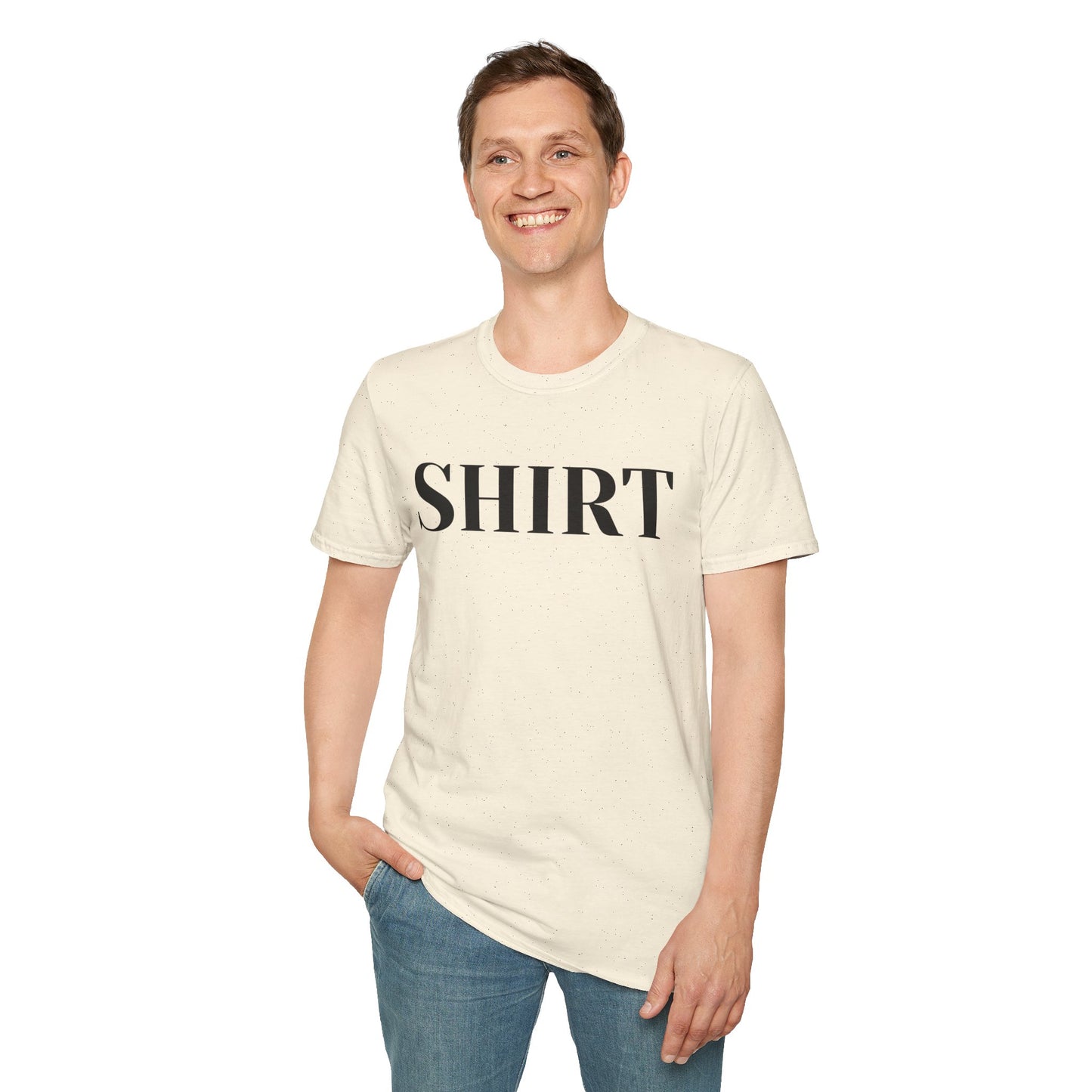 Shirt Graphic T-Shirt — Minimalist Bold Text Tee