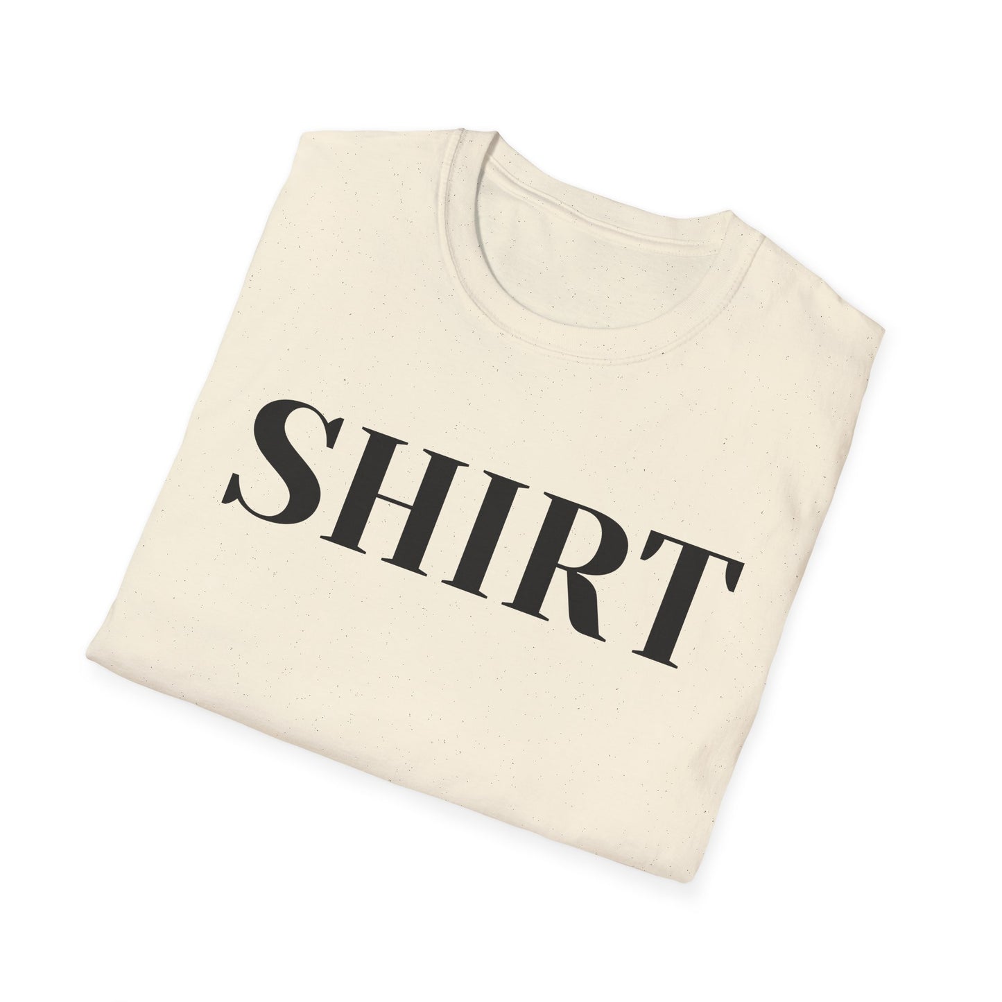 Shirt Graphic T-Shirt — Minimalist Bold Text Tee