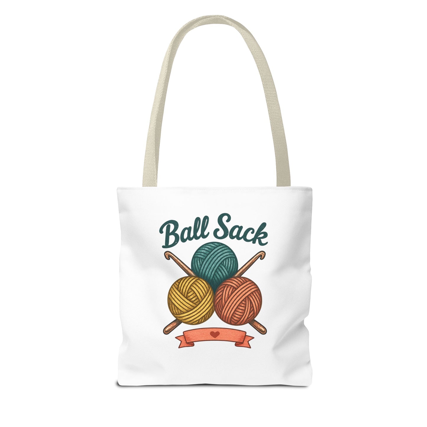 Crochet Project Tote Bag - 'Ball Sack' Yarn Lover Gift Tote