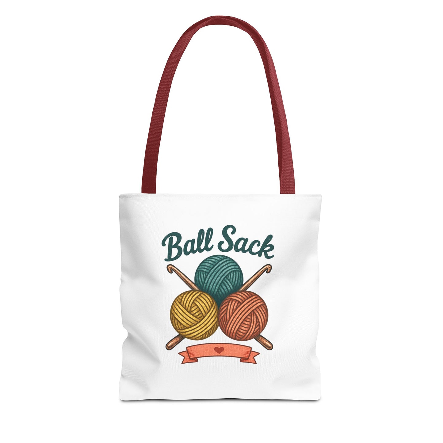 Crochet Project Tote Bag - 'Ball Sack' Yarn Lover Gift Tote