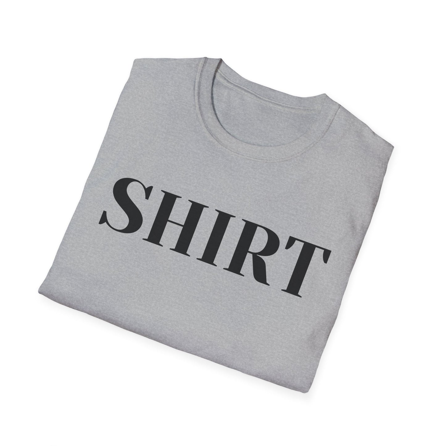 Shirt Graphic T-Shirt — Minimalist Bold Text Tee