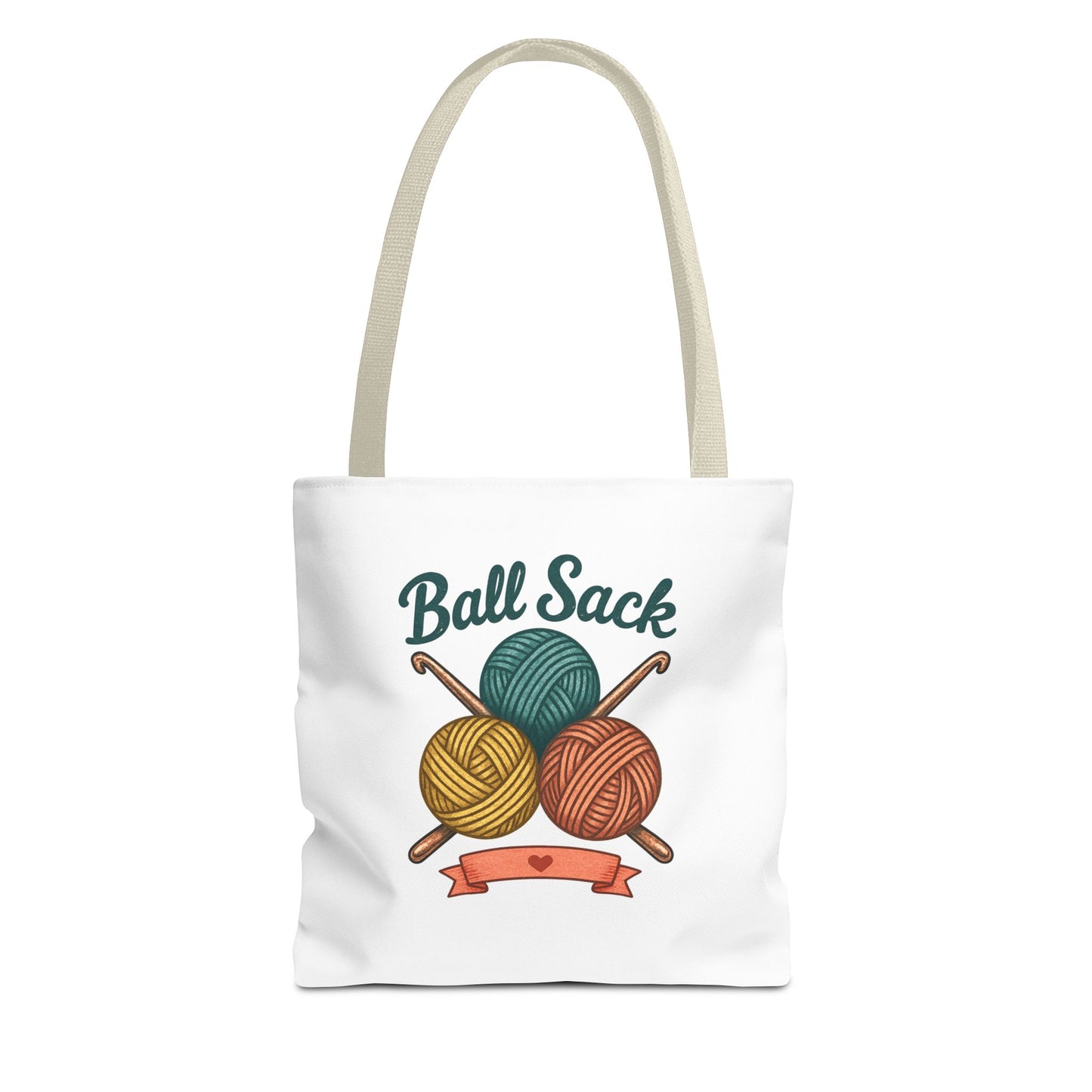 Crochet Project Tote Bag - 'Ball Sack' Yarn Lover Gift Tote