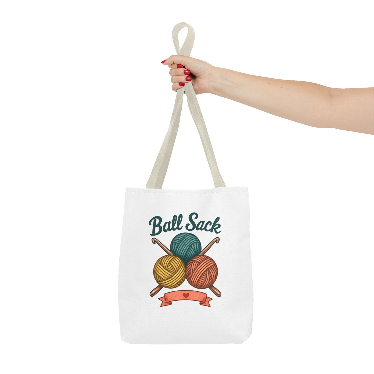 Crochet Project Tote Bag - 'Ball Sack' Yarn Lover Gift Tote