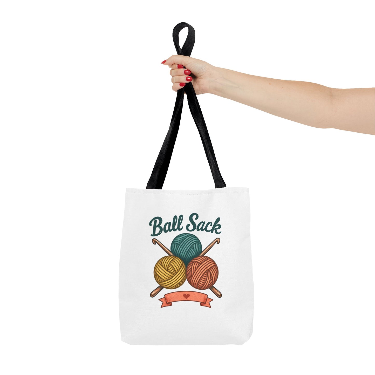 Crochet Project Tote Bag - 'Ball Sack' Yarn Lover Gift Tote