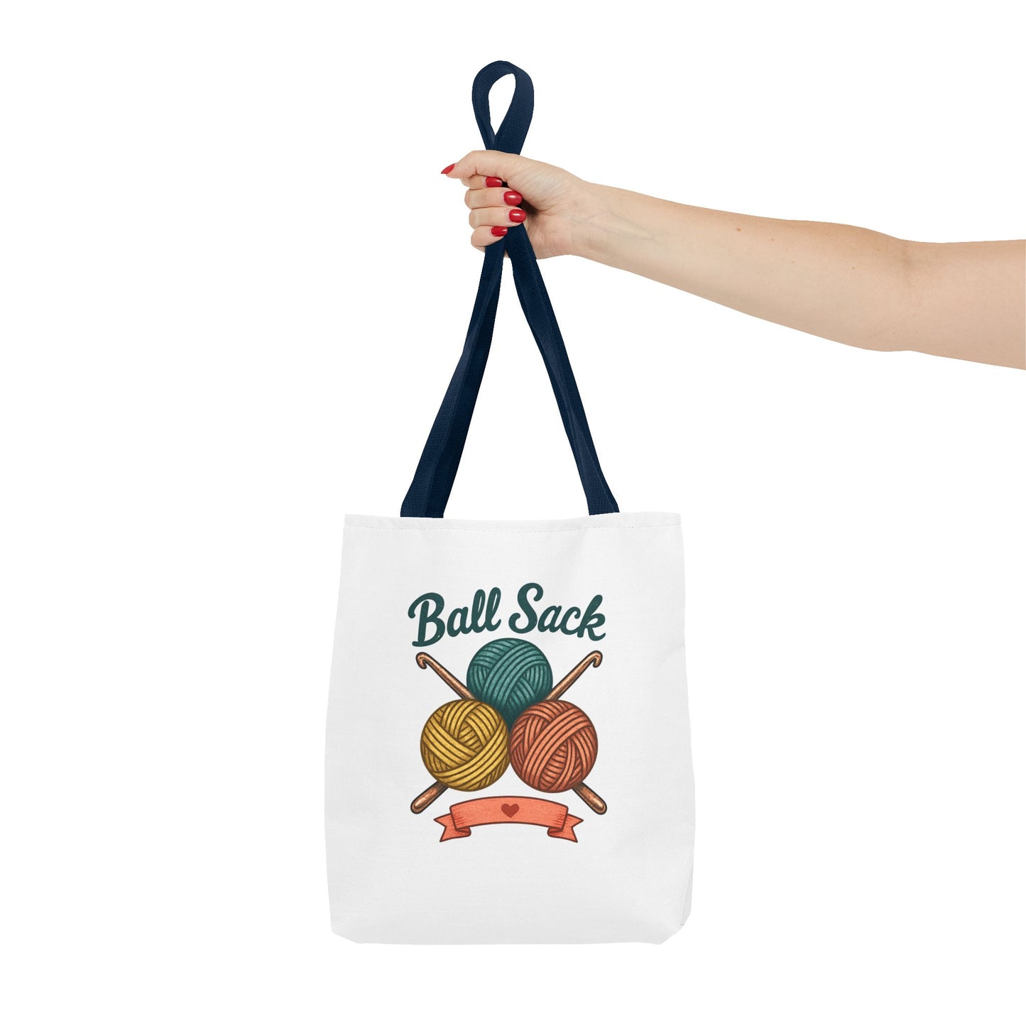 Crochet Project Tote Bag - 'Ball Sack' Yarn Lover Gift Tote