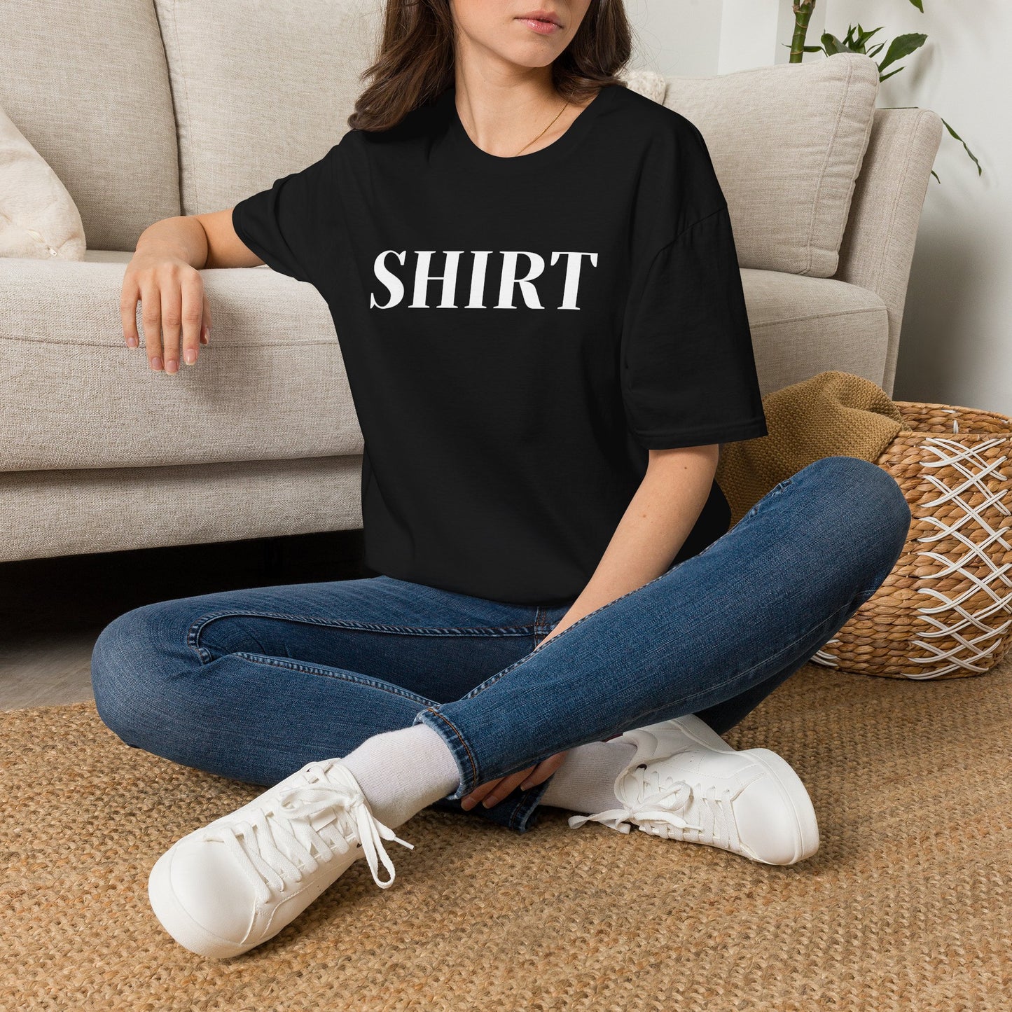 Shirt Graphic Tee — Minimalist Bold Text T-Shirt