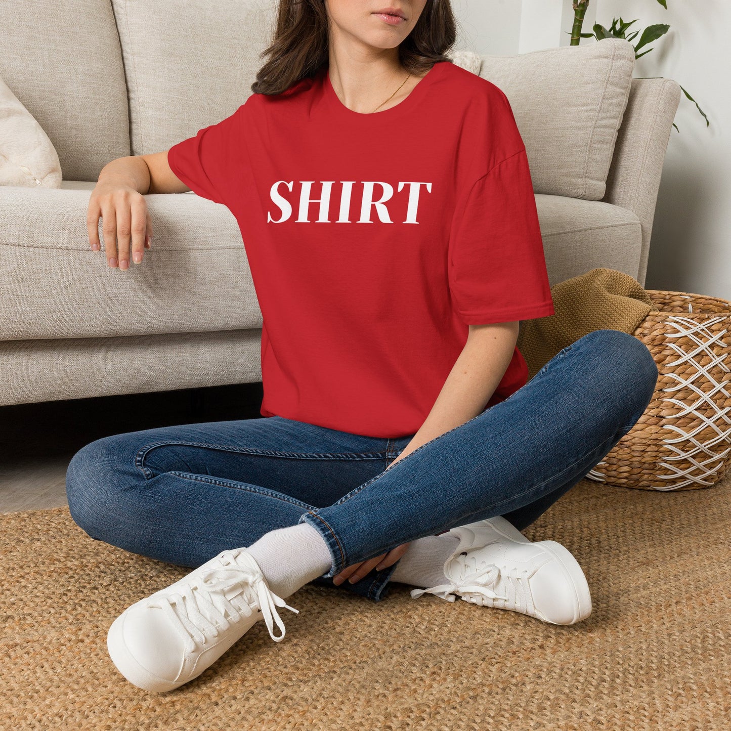Shirt Graphic Tee — Minimalist Bold Text T-Shirt