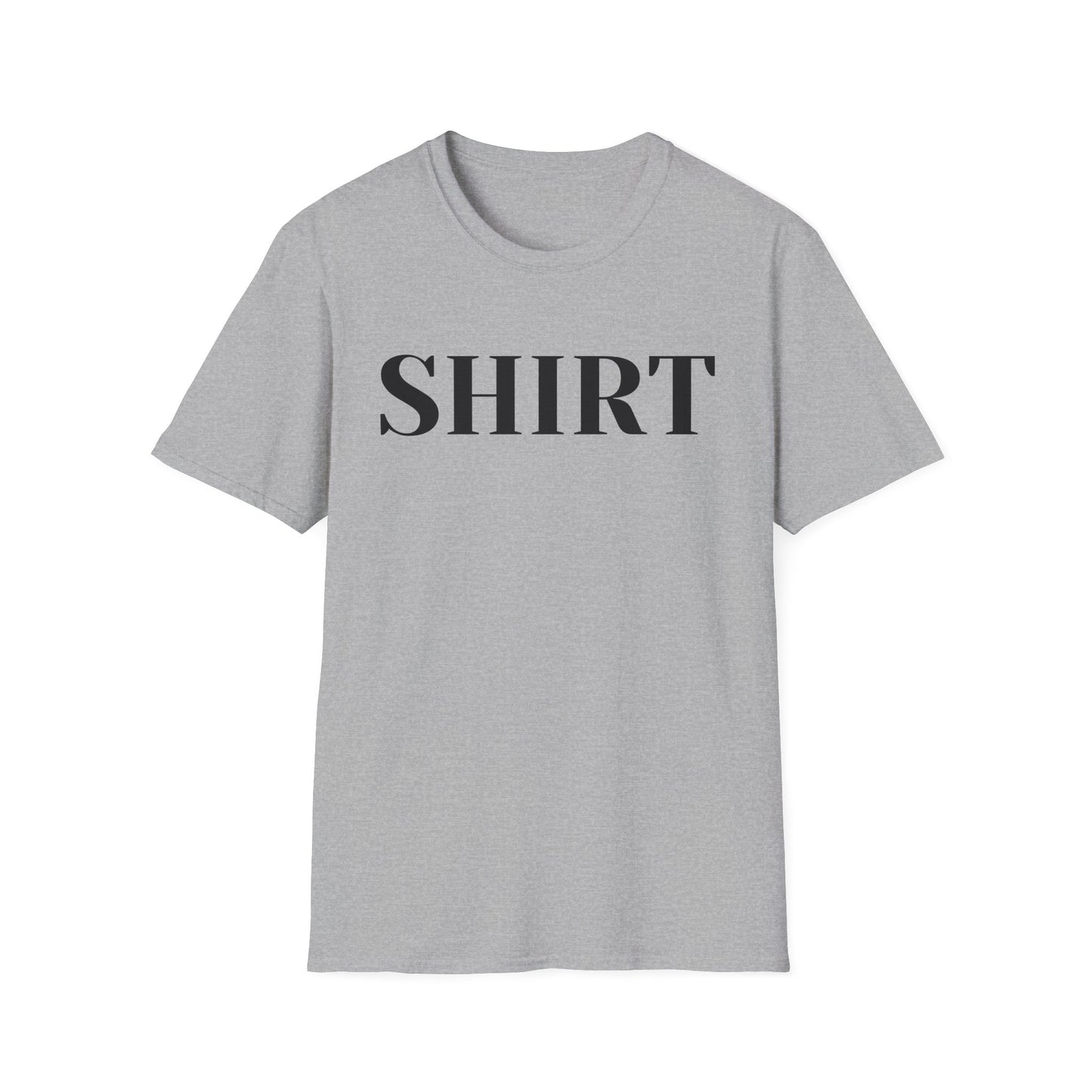 Shirt Graphic T-Shirt — Minimalist Bold Text Tee