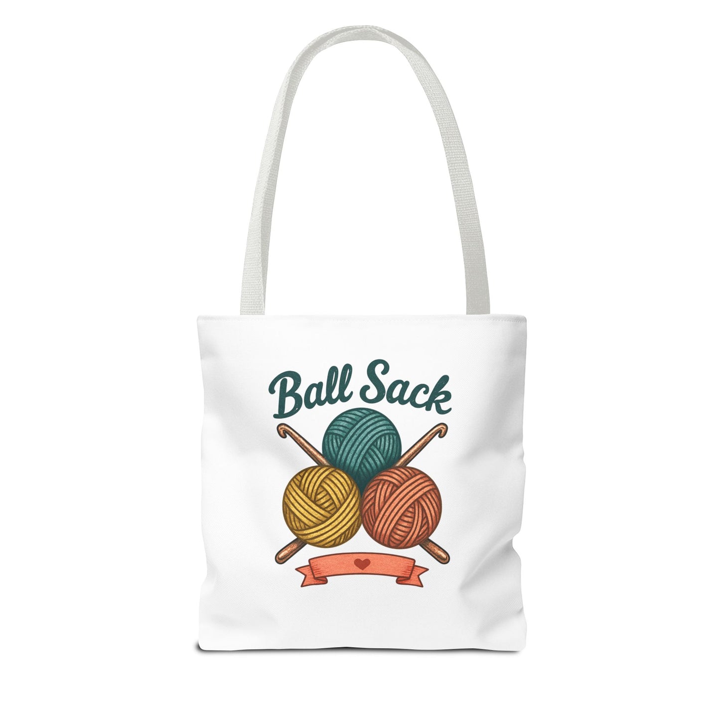 Crochet Project Tote Bag - 'Ball Sack' Yarn Lover Gift Tote