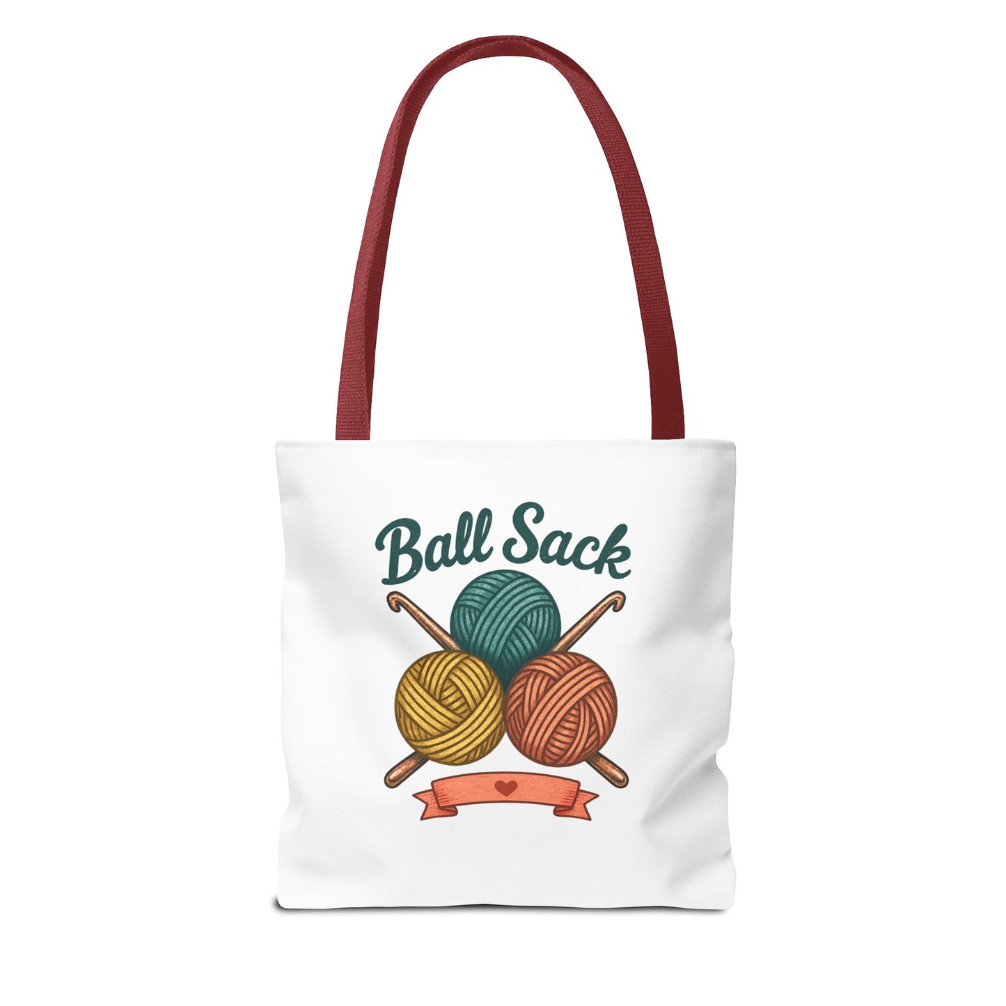 Crochet Project Tote Bag - 'Ball Sack' Yarn Lover Gift Tote