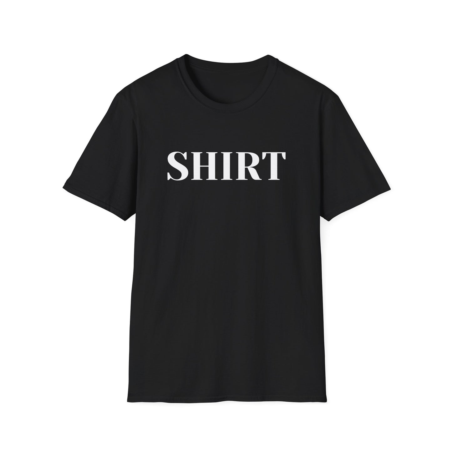 Shirt Graphic Tee — Minimalist Bold Text T-Shirt