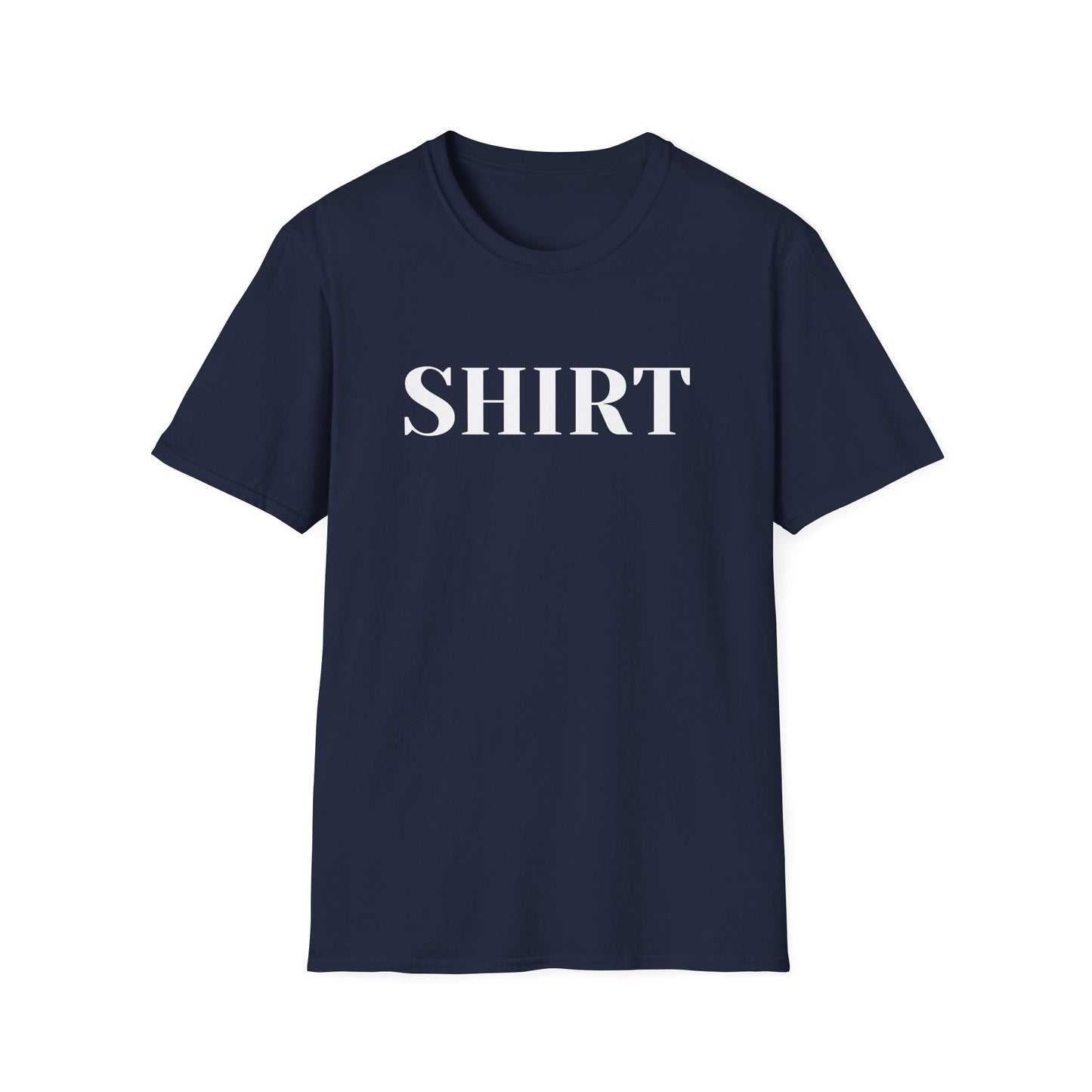 Shirt Graphic Tee — Minimalist Bold Text T-Shirt