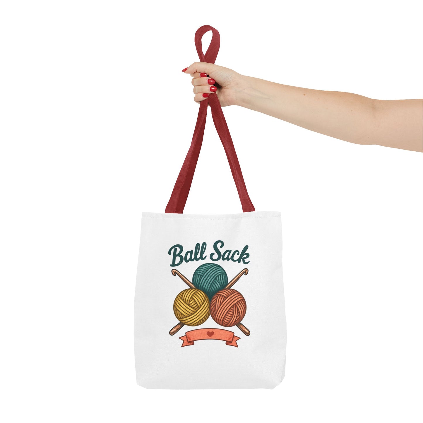 Crochet Project Tote Bag - 'Ball Sack' Yarn Lover Gift Tote