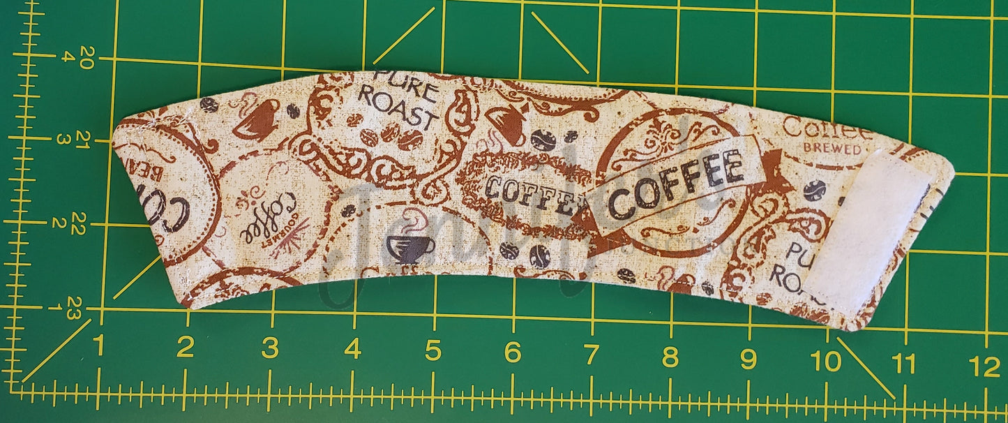 Handmade Coffee Cup Cozies – Reusable Sleeves