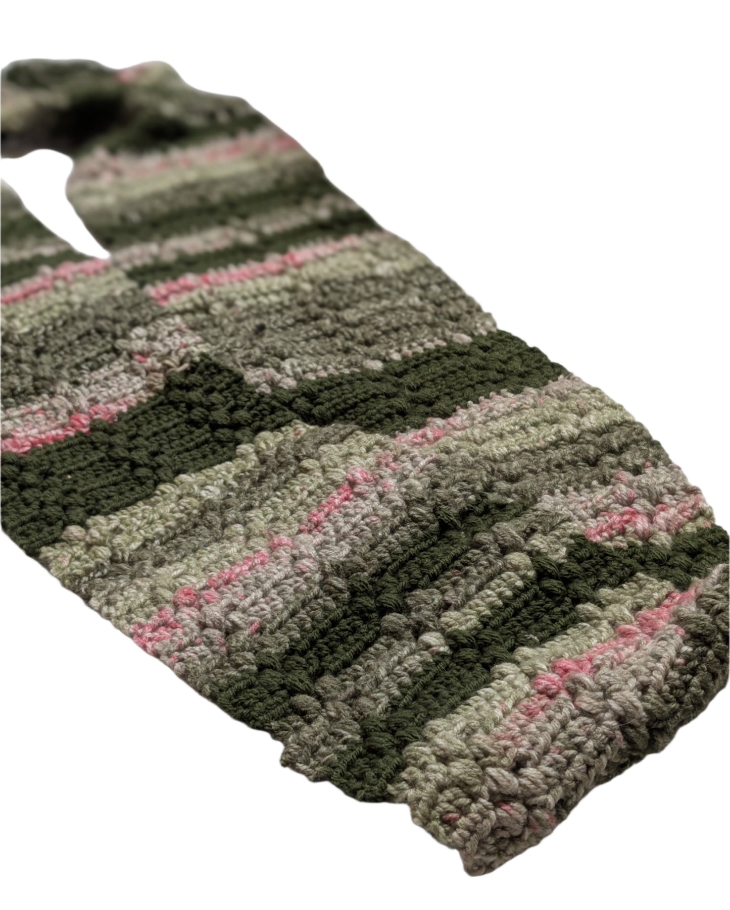 Green Striped Scarf