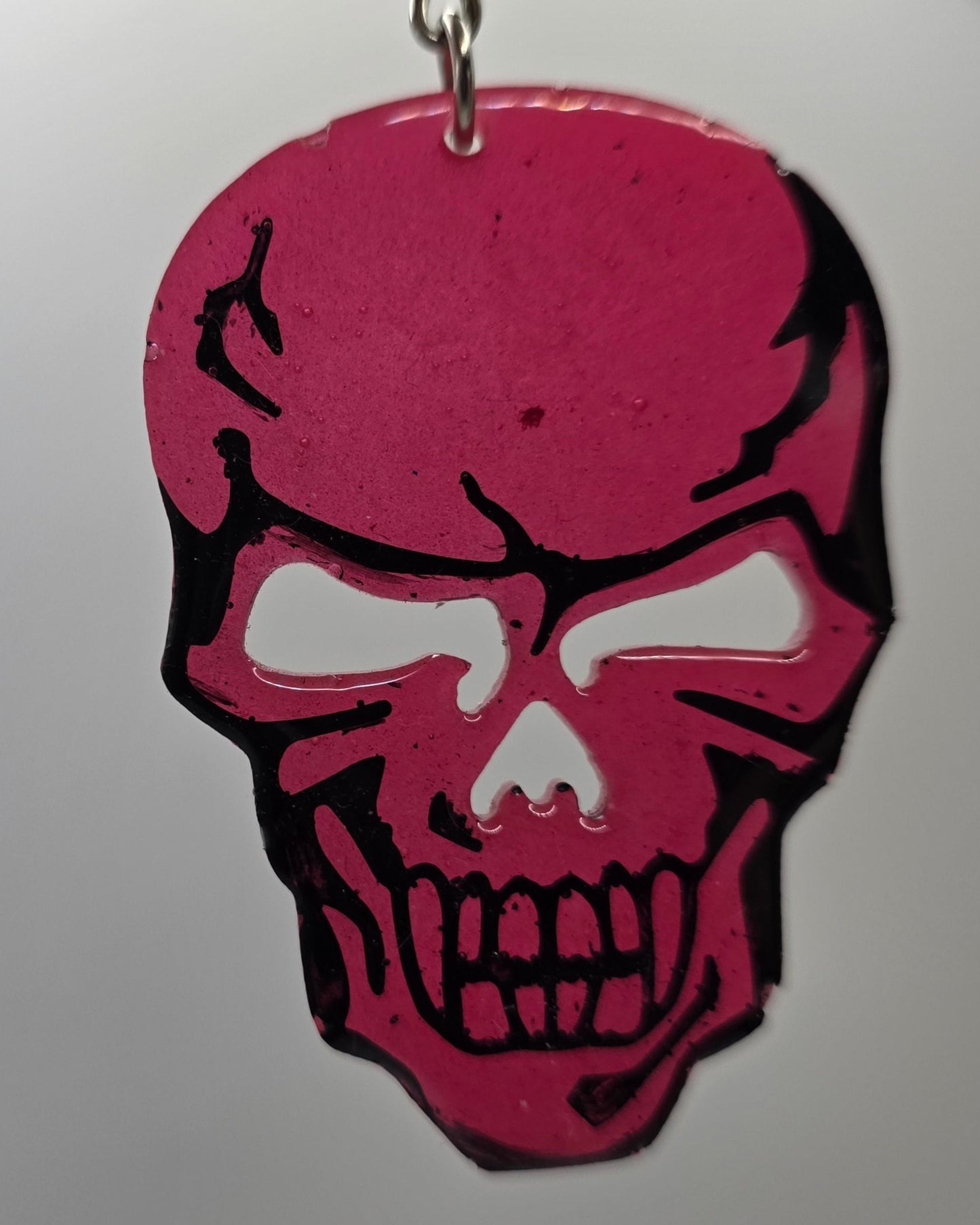 Red Skull Keychain