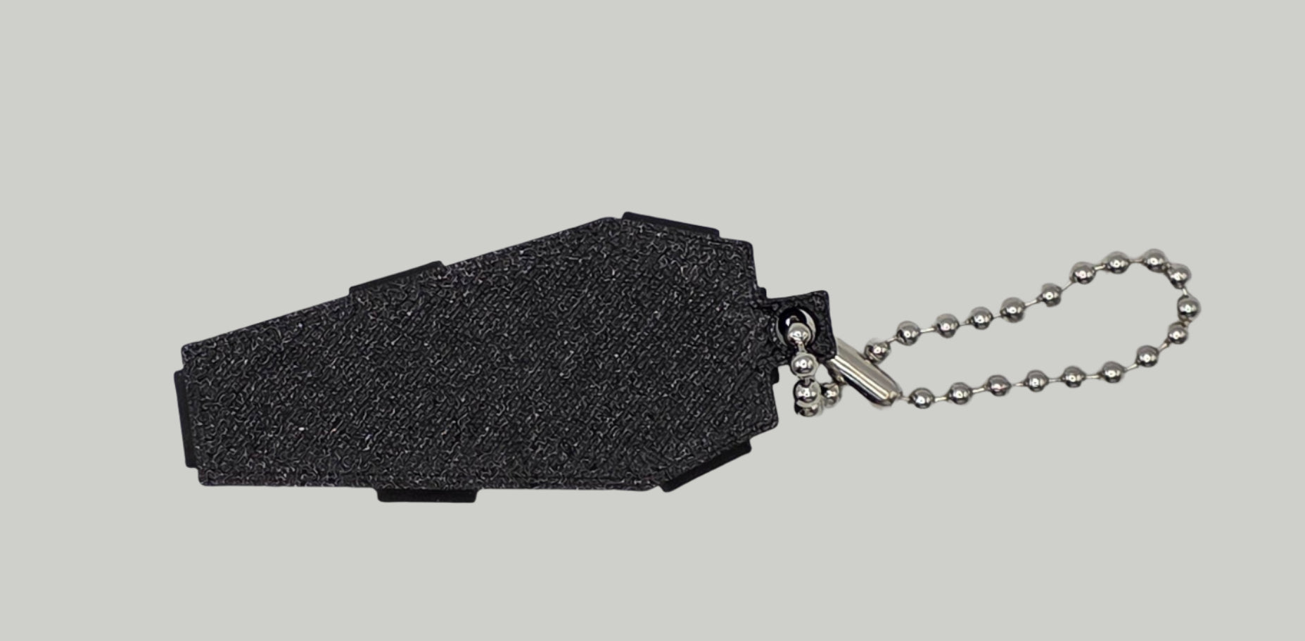 coffin 3d print keychain back