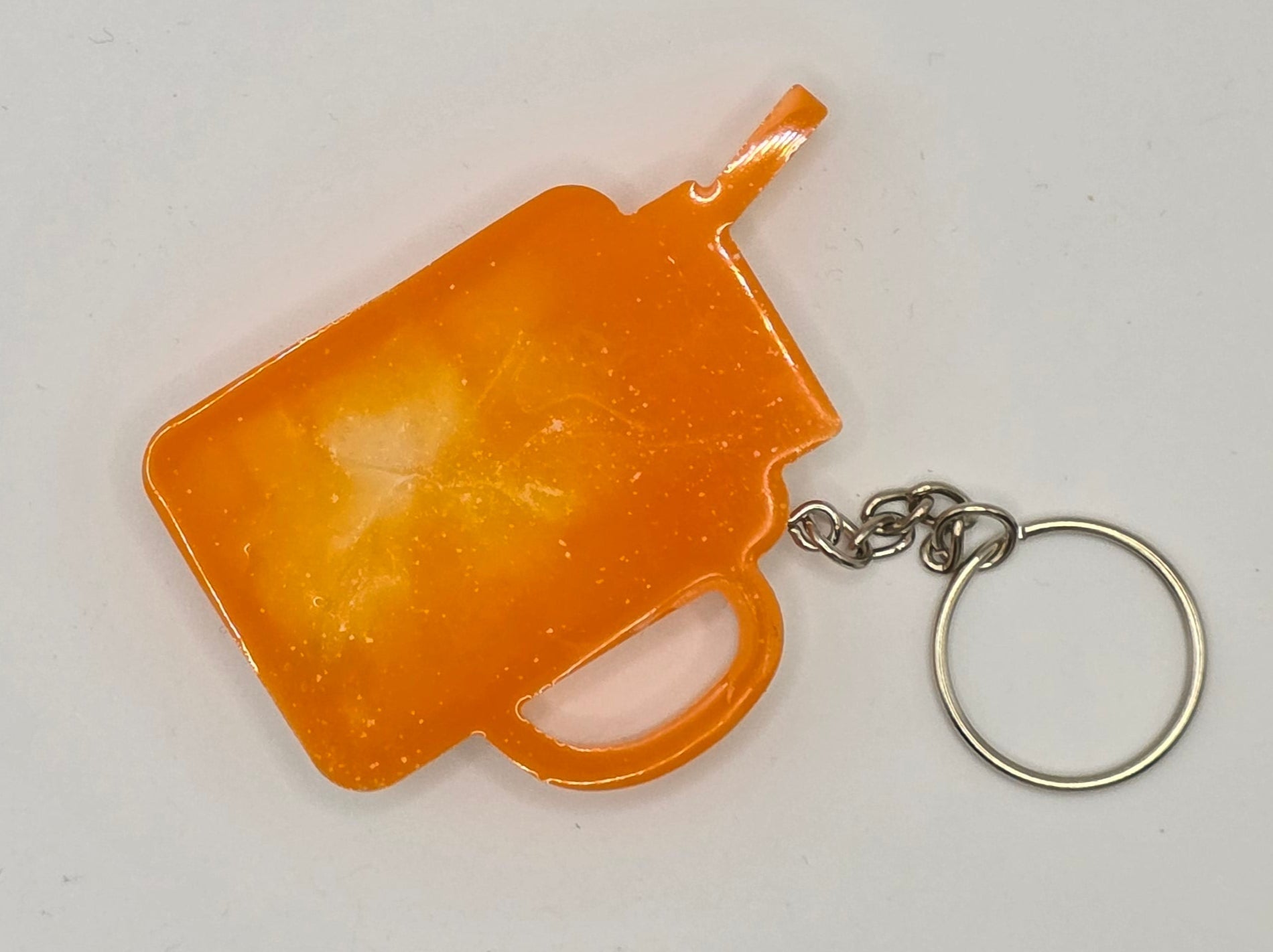 orange creamsicle cup maze shaker keychain back