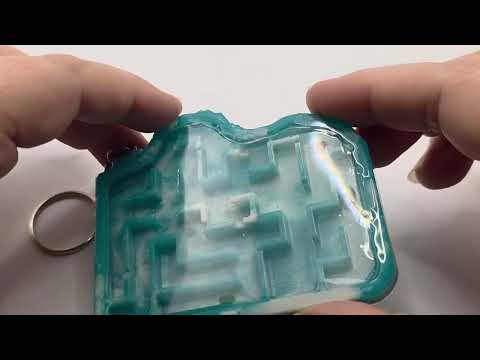 Handmade Resin Puzzle Maze Keychains – Fun Meets Function