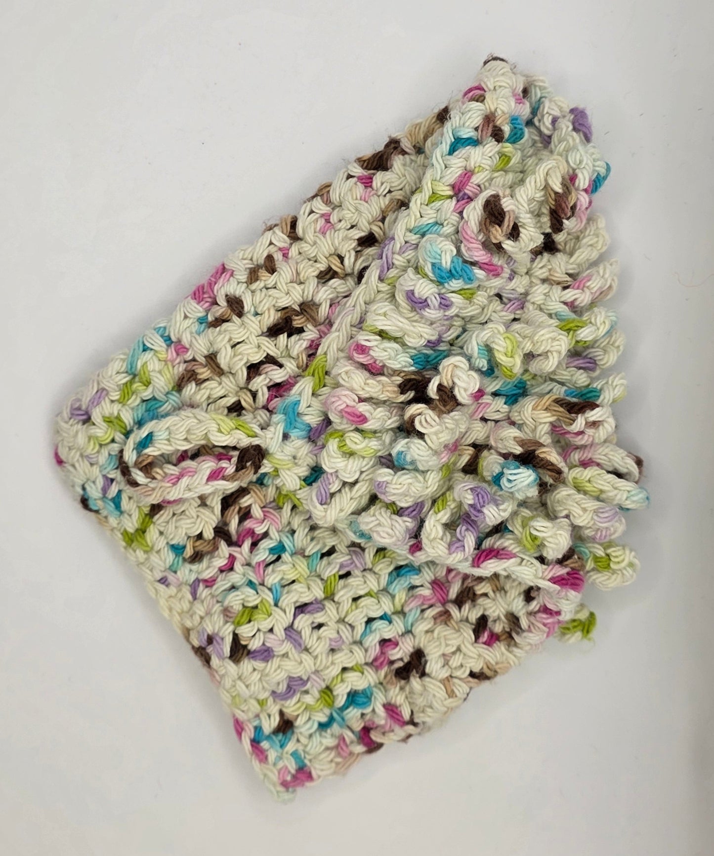 speckled loopy bath mit