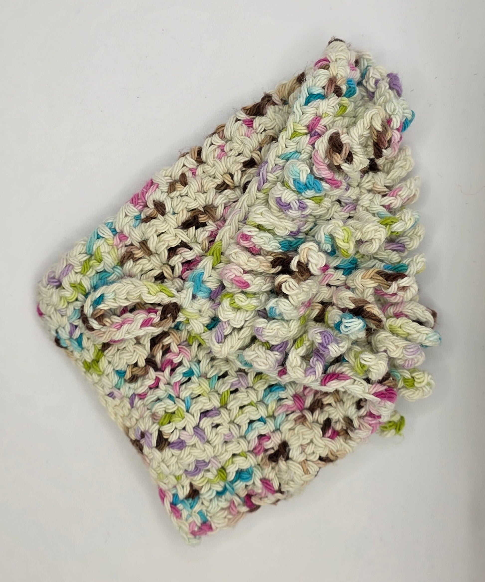 speckled loopy bath mit